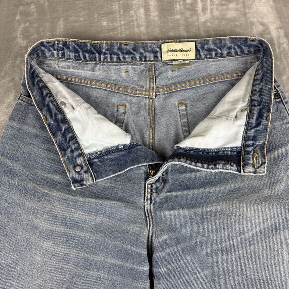 Vtg 90’s Eddie Bauer Mom Jeans Women's 14 High Rise Loose Fit 100% Cotton (1152) - Picture 5 of 14